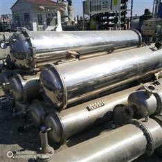 出售二手30平方不銹鋼列管式冷凝器